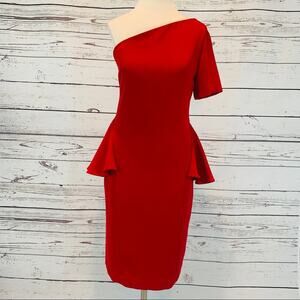 May&June NWT classy red single shoulder dress